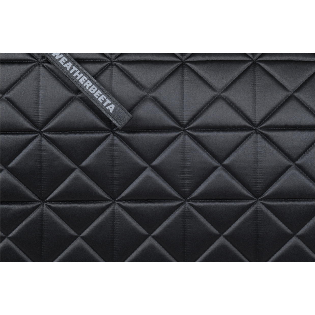 2026 WeatherBeeta Satin Luxe Air-Tec Euro Jump Shaped Saddle Pad 1030349 - Black